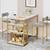 🍽️ Modern "White Marble" Dining Nook Set – Like New – Sturdy Build 6 thumbnail