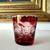 Ruby red etched or flashed shot glass - stunning 1 thumbnail