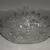 Laura Glass Winter Rose Centerpiece Oval Scalloped Glass Bowl Japan 2 thumbnail