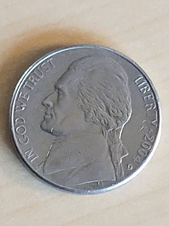 1803 Louisiana purchase made 2004 5 cent coin 1