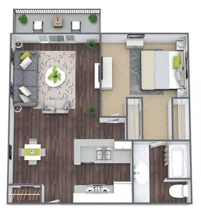 Move in Special 1 months rent free! 1 bed 1 Bath Appliances & Parking 1