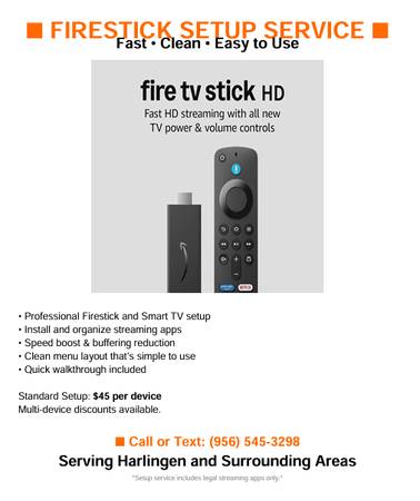 Firestick & Smart TV Streaming Setup 1