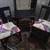 Vintage Black Bamboo Rattan side table/chairs 1 thumbnail