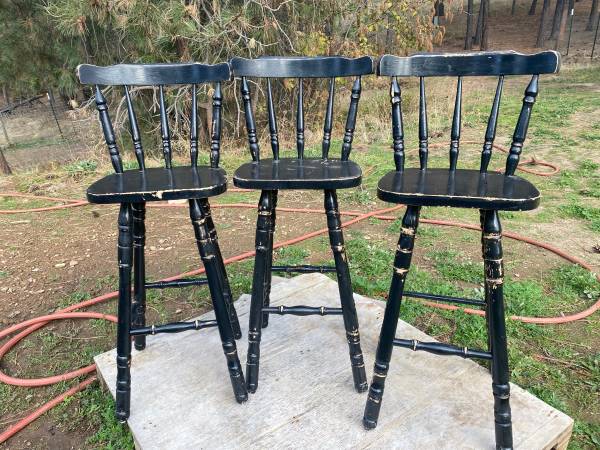 3 Farmhouse Barstools 1