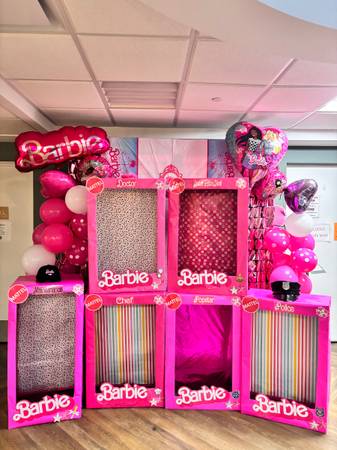 Barbie’s theme boxes handmade 1