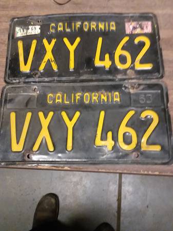 California black plates 1