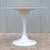 Mid-Century Modern Eero Saarinen Style Round White Tulip Dining Table 4 thumbnail