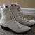Rare Vintage White Leather Lace-up Western Boots 1 thumbnail