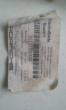 Porsche AC BEHR R134a Expansion vent v0377001 Valve TBF20 1