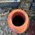 Vintage Burnt Orange Ceramic Umbrella Stand 3 thumbnail