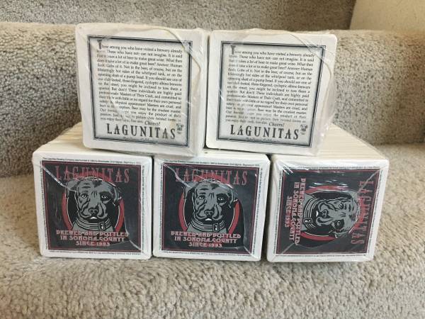 175 Beer Coasters SEALED Lagunitas Those among you $20 EACH 1
