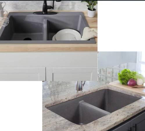New 33" Franke Granite Composite Dual Mount Kitchen Sink 1