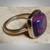 AUTHENTIC Mohave Purple Turquoise sterling silver Ring sz 7 04 8 thumbnail