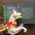 Christmas Ornament - Smithsonian Carousel Animal - Cat w/ fish 1 thumbnail