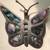Vintage Sterling Silver & Abalone Butterfly Brooch 1 thumbnail