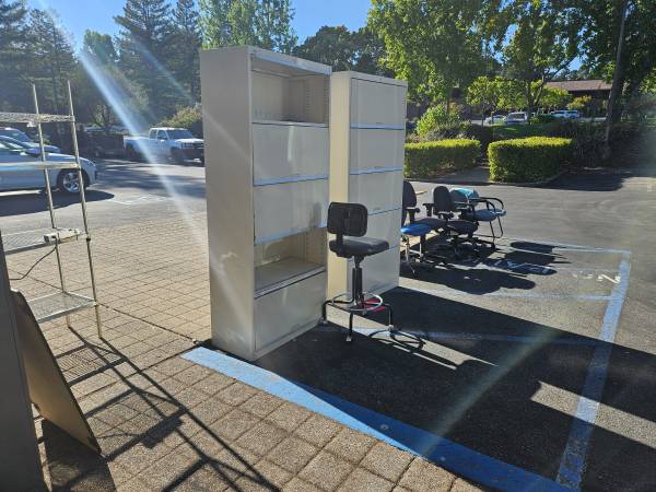free chairs, cabinets, tables, office closing, Scotts Valley 1