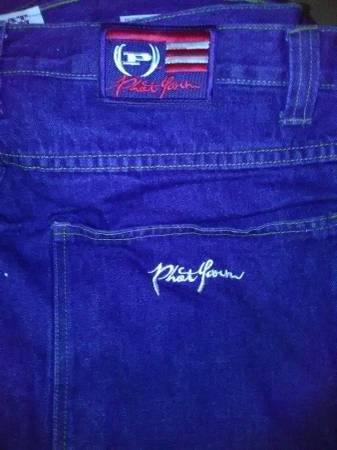 NEW BAGGY 'PHAT JEANS', 'TIMBERLAND' JEANS, AND 'TUFF' JEANS. Each 1