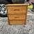 Queen/Full Knotty Pine Captains Bed w/Lt Oak Nightstand 11 thumbnail