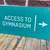 “ACCESS TO GYMNASIUM“ wall hanging signs ! 1 thumbnail