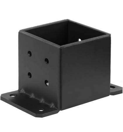 2 PCS 6x6 Post Base, 8-Gauge 6x6 Post Brackets, Heavy Duty Concrete Post Anchor  1