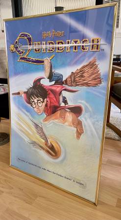Harry Potter 2000 Quidditch Poster w/poster frame, ready to hang! 1
