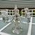 Vintage Crystal four light Candelabra holder with prisms 12 thumbnail