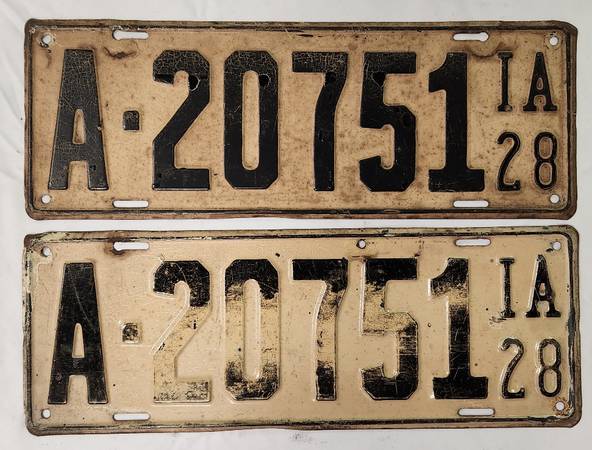 1928 plate set 1