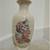 Ceramic Vase Peacock Floral Design Crackle Glaze +Gold Detail - Japan 5 thumbnail