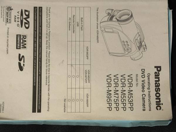 Panasonic DVD Video Camera 1