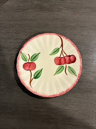 Hand-Crafted Ceramic Cherry Plate 1