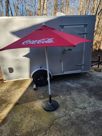 Coca-Cola Umbrella and stand 1