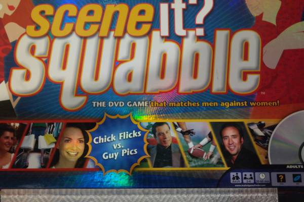 Scene It?  Squabble Chick flick vs Guy Pics 1