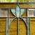 Beautiful Vintage Original Leaded Stained Glass Panel Window Brass Cor 3 thumbnail