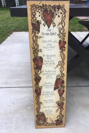 House Rules Sign 1