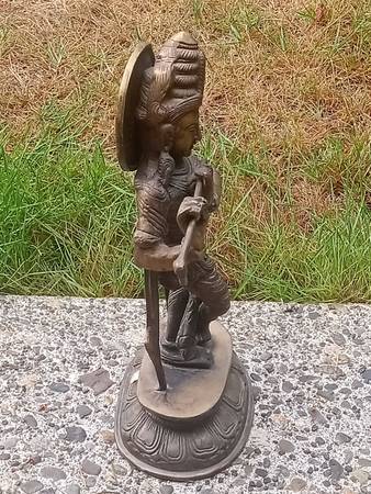 Vintage Bronze/Brass Krishna Playing Flute Statue - $100 (Bothell)63438292442115123