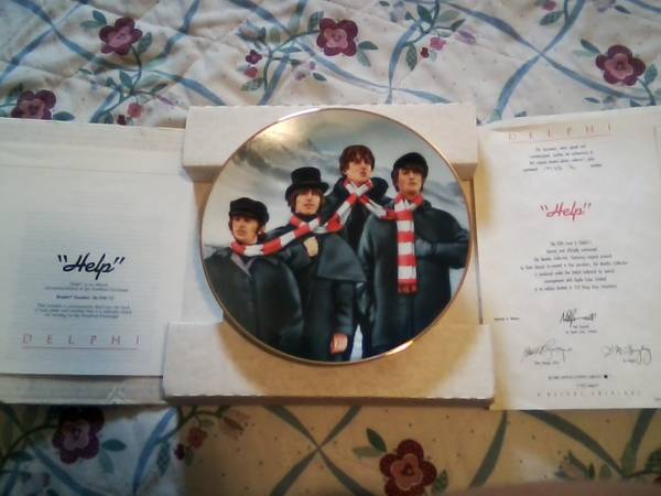 BEATLE COLLECTOR'S PLATES BY DELPHI 1992 - $40 (Chatsworth)63471469739649124