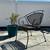 Vintage MCM Wrought Iron Chair Set 2 thumbnail