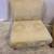 Pair of 2 Heywood Wakefield Mid Century Yellow Silk Slipper Chairs 3 thumbnail