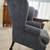 High Blue Wingback Chairs 2 thumbnail