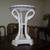 Empire Style Circular Mosaic Top and Painted Swan Neck Pedestal Table 1 thumbnail