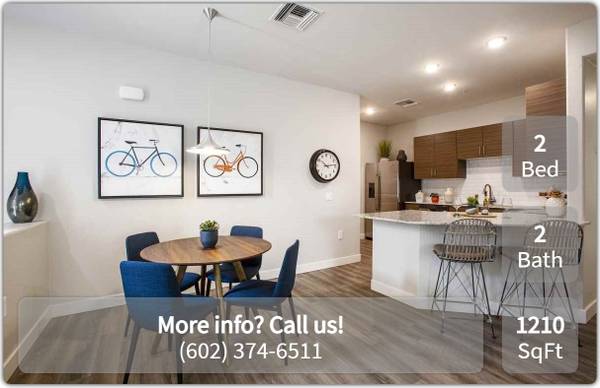$1,998 / 2br - 1210ft2 - Spacious and elegant! You've found your ideal 2 bed / 2 bath! (Phoenix - On South Mountain)64024996875393120