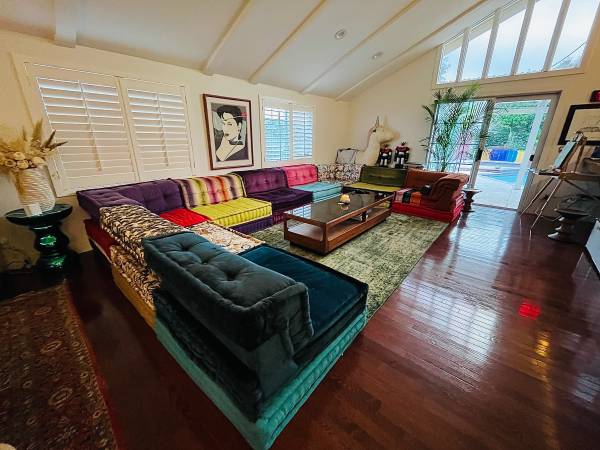 100% Authentic Rare 27pc Roche Bobois Mah Jong Sofa Set Togo Ligne 1