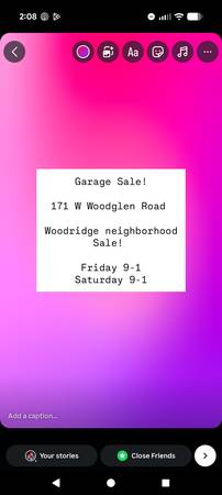 Multi Family Garage sale Fri/ Sat 1