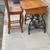Large Antique School Desk With Solid Wood Chair. 4 thumbnail