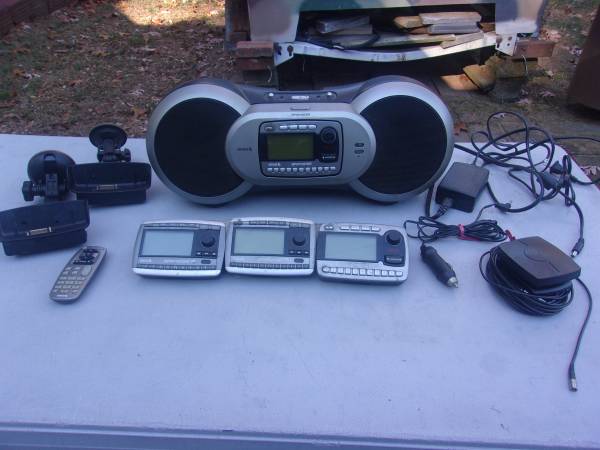 Sirius/XM Sportster Radio Boombox and Receivers 1