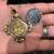 18K Italian SOLID yellow Gold Pendant for Madonna of Pompeii 7 thumbnail