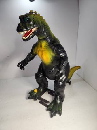 Vintage New Bright Godzilla Big Rex Toy UNTESTED For Parts Monster Kin 1