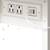 Side Table with charging station - White - new condition 3 thumbnail