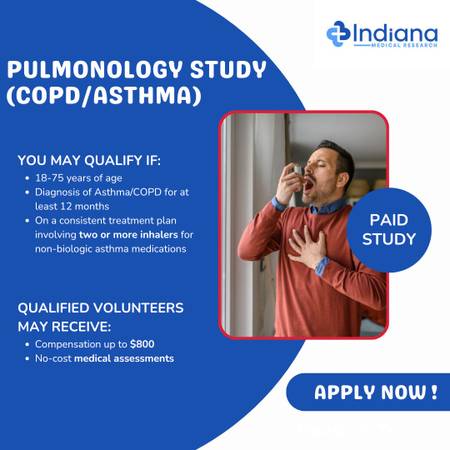 Earn up to $800 - Join our Pulmonology Study 1