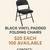 Black Vinyl Padded Folding Chairs – Bulk Sale (100 Available) 1 thumbnail